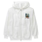 G.O.A.T.designの2匹のキュートな猫 Heavyweight Zip Hoodie