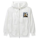 アザラシちゃんのアイスティーを飲むアザラシ Heavyweight Zip Hoodie