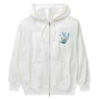 RetrowaveFlowerのRetrowaveFlower-イキシア- Heavyweight Zip Hoodie