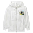 かんぱい工房の明るい子供のハト Heavyweight Zip Hoodie