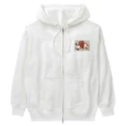 HigeSoriMusumeの焼き肉カルビくん Heavyweight Zip Hoodie