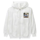 tagamiya7の今から行くポメチワ Heavyweight Zip Hoodie