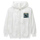 けいのユニークなショップのシャチ Heavyweight Zip Hoodie