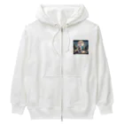 Yuya-Naganoの満月に吠える子供の狼 Heavyweight Zip Hoodie