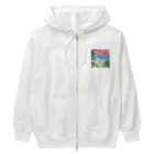 eugorameniwaの浜辺の朝日 Heavyweight Zip Hoodie