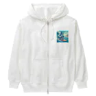 ふぇにゃんくすの波乗りファンキーたま Heavyweight Zip Hoodie