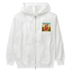 bottaの可愛い、リコピン、トマト食べてる Heavyweight Zip Hoodie