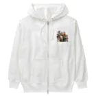 Pixel Art Goodsの村人（pixel art） Heavyweight Zip Hoodie