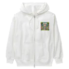 denyo dreamのウサギのアマリリス Heavyweight Zip Hoodie