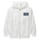 space catの夢見る猫 Heavyweight Zip Hoodie