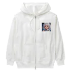 巫女スタぐらむのもふもふの美少女 Heavyweight Zip Hoodie