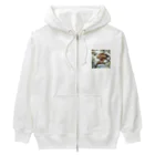 ganeshaの食べ物を探すタカ Heavyweight Zip Hoodie