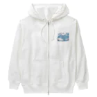 ニャーちゃんショップの眠りネコ Heavyweight Zip Hoodie