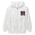 AI妖怪大図鑑のミラーボール妖怪　サタナフィー Heavyweight Zip Hoodie