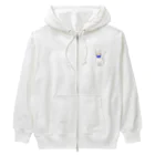 atelier_lapislazuliの白いねこさん Heavyweight Zip Hoodie