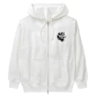 yielanggo007の月下の狼 Heavyweight Zip Hoodie