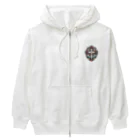 Prosperous Peony 6のPP9十字架 Heavyweight Zip Hoodie