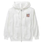 Ken17の車が行き交う都市を歩くキリン Heavyweight Zip Hoodie