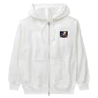 jhajhaのデジタル・クロノス・ユニコーン。 Heavyweight Zip Hoodie