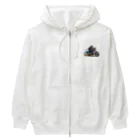 shime_savaのベタなスカルライダー Heavyweight Zip Hoodie