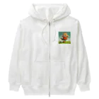 ketapapaのサッカーねこ Heavyweight Zip Hoodie