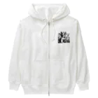 harumama04のシンプルにかわいいウサギのグッズ Heavyweight Zip Hoodie