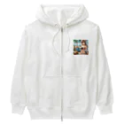 かるるんショップの海と南国と水着と　夏休み Heavyweight Zip Hoodie