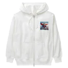 K工房のニャンコヒーロー Heavyweight Zip Hoodie