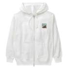 atoyuki_SHOPの可愛い機関車 Heavyweight Zip Hoodie