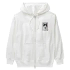 kinako-japanのハチワレ　凪ちゃん Heavyweight Zip Hoodie