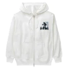 komi39のモンスターファッション　ゴジラ Heavyweight Zip Hoodie