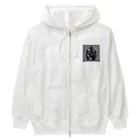 himajinseijin01のピクセルアート THE・ゴリラ Heavyweight Zip Hoodie