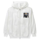 Kobayashi Kayoのランウェイを歩くモデル猫 Heavyweight Zip Hoodie