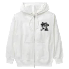 tatsuya05のサングラスガール Heavyweight Zip Hoodie