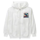 終わらない夢🌈のステンドグラスの様なカワセミ✨ Heavyweight Zip Hoodie