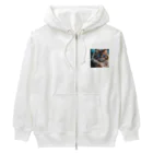 Koiwamiyaの青き目のメインクーン Heavyweight Zip Hoodie