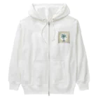 Ry-tのシンプル　ヤシ　ワンポイント　Tシャツ　シャツ　 Heavyweight Zip Hoodie