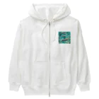 ma_kagawaのハワイのイルカ Heavyweight Zip Hoodie