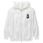 kinako-japanのくつした猫のくろみつ Heavyweight Zip Hoodie