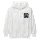 sallysanaの眼鏡フォーマルらっこ Heavyweight Zip Hoodie