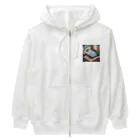 hono想(そう)イタグレ日記のホワイトタイガーのリラックスタイム Heavyweight Zip Hoodie