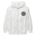 にゃがそねこてちゅの斎藤一家紋 Heavyweight Zip Hoodie