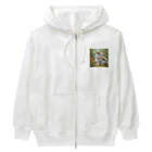 hachitaroのうさぎと小鳥たち④ Heavyweight Zip Hoodie