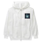 DQ9 TENSIの静かな湖に輝く星々が織りなす幻想的な光景 Heavyweight Zip Hoodie