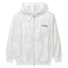 waniwanipanikuの緑のワニ Heavyweight Zip Hoodie