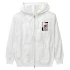 ❤Loveちゃんshop❤の愛のフードドライブちゃん〜Live with you〜 Heavyweight Zip Hoodie