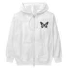 Alba spinaのフリルパンジー Heavyweight Zip Hoodie