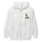 犬グッズの店しえるぶるーのマフラー犬　ラブラドルレトリバー Heavyweight Zip Hoodie