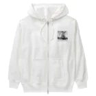 SHOP HAPPY HORSES（馬グッズ）のスピプー（モノクロ） Heavyweight Zip Hoodie