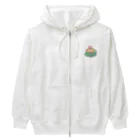 みるくのラテアートとぴょんちゃん Heavyweight Zip Hoodie